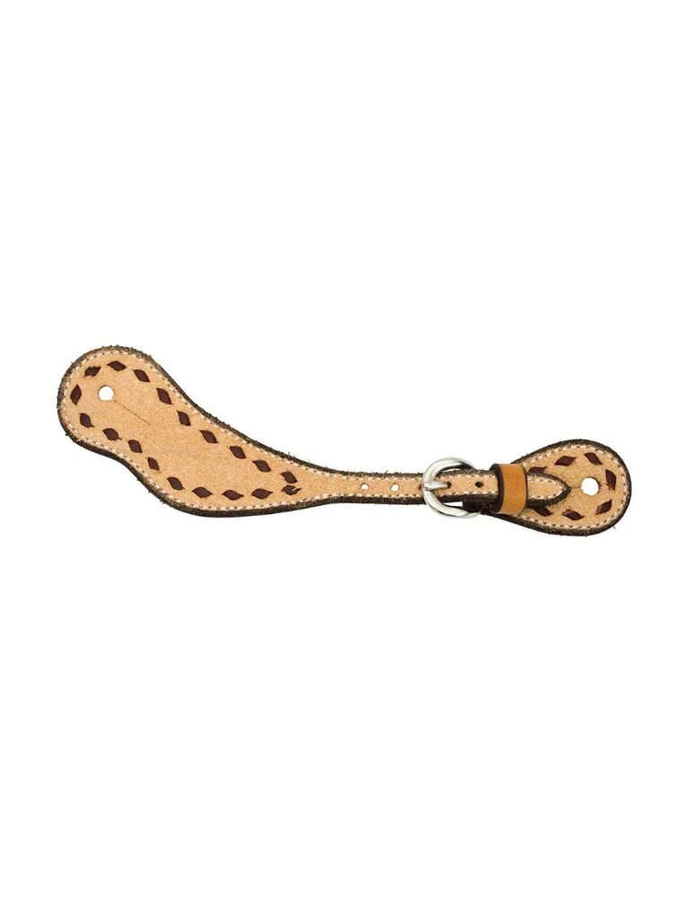 COWBOY TACK Roughout Buckstitched Spur Straps
