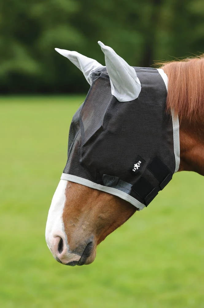 SAXON Buzz Away Fly Mask With Ears