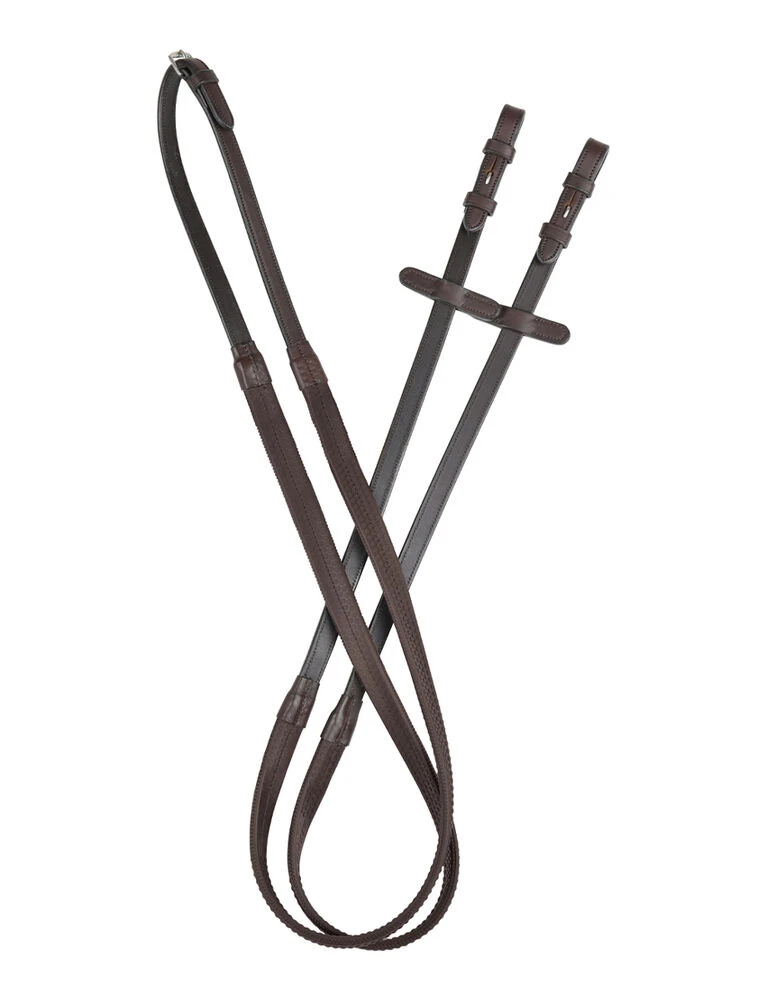 COLLEGIATE ComFiTec Opulux Plain Flat Rubber Reins
