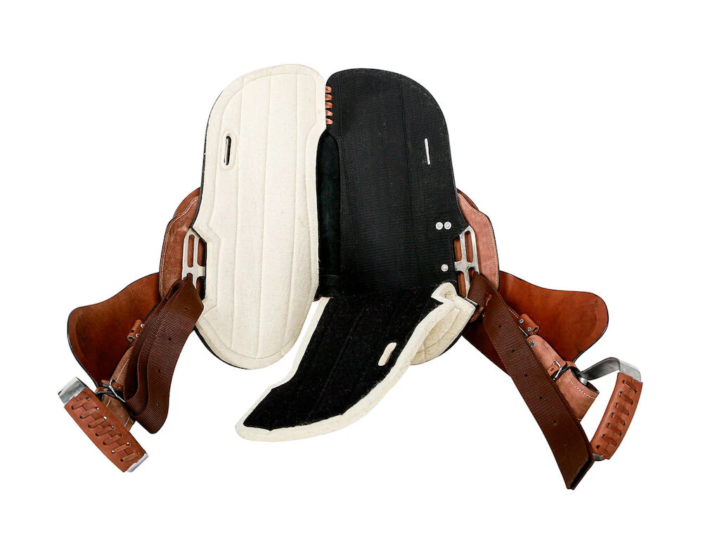 SYD HILL Gibson Roughout Leather Half Breed Saddle - Shxp Adjustable Tree & Panels