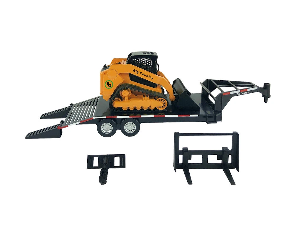BIG COUNTRY TOYS Skid Steer Trailer And Accessories