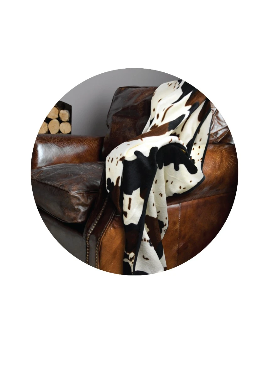 PURE WESTERN Snuggle Rug Cow Pattern