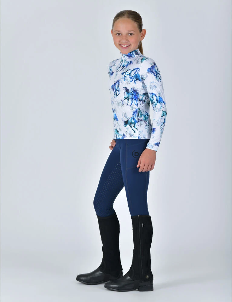 DUBLIN Kids Breathable Long Sleeve Riding Top