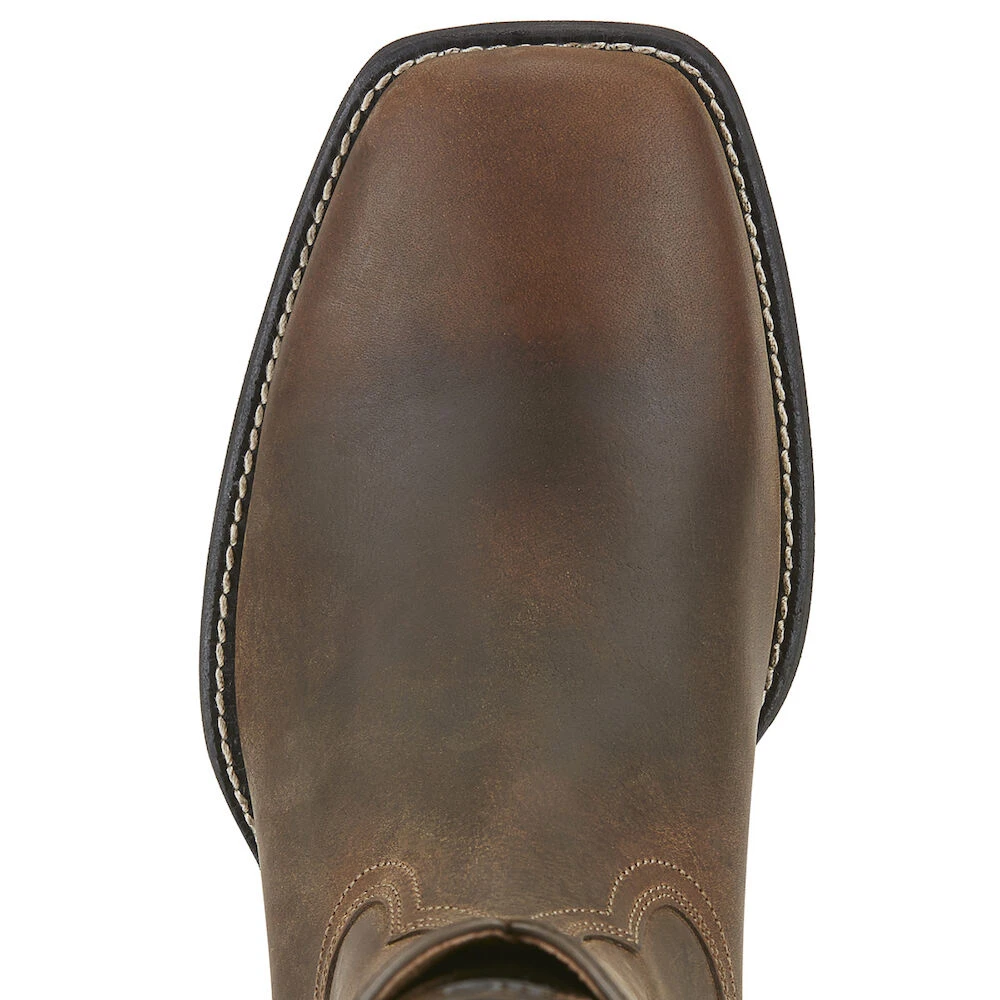 ARIAT Mens Heritage Roper Wide Square Toe Boots
