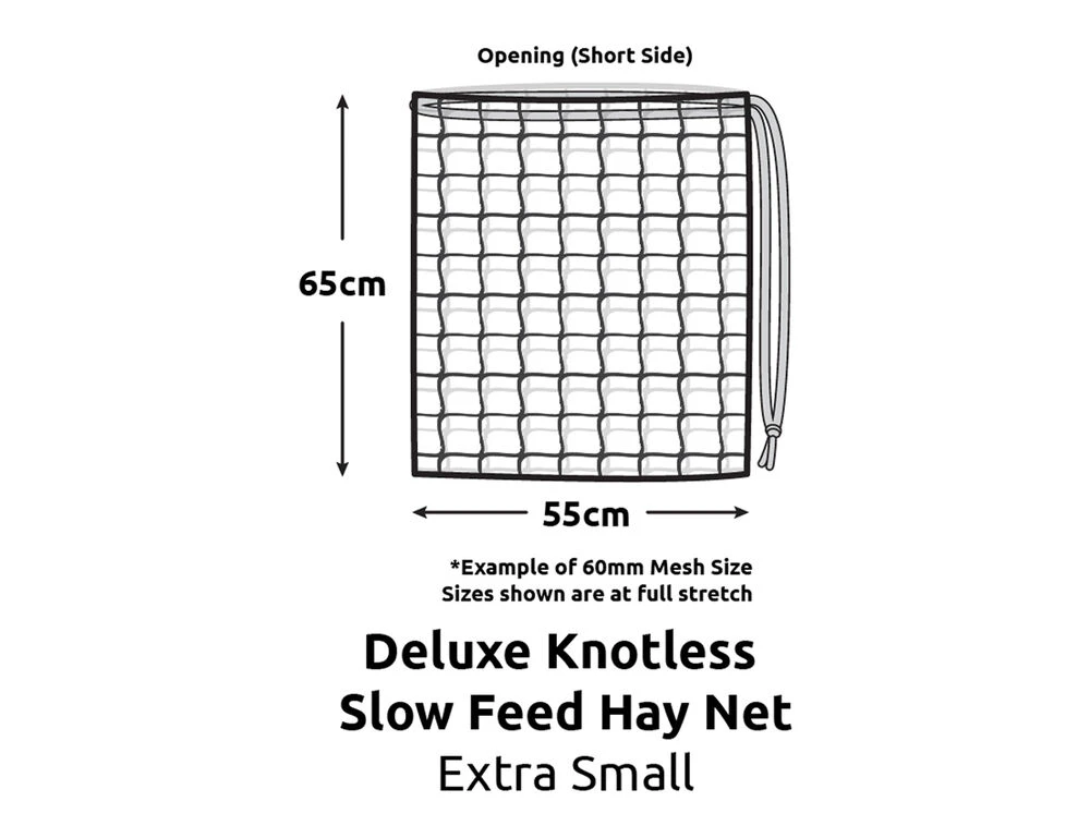 GUTZBUSTA Deluxe 5MM Knotless Slow Feed Hay Net
