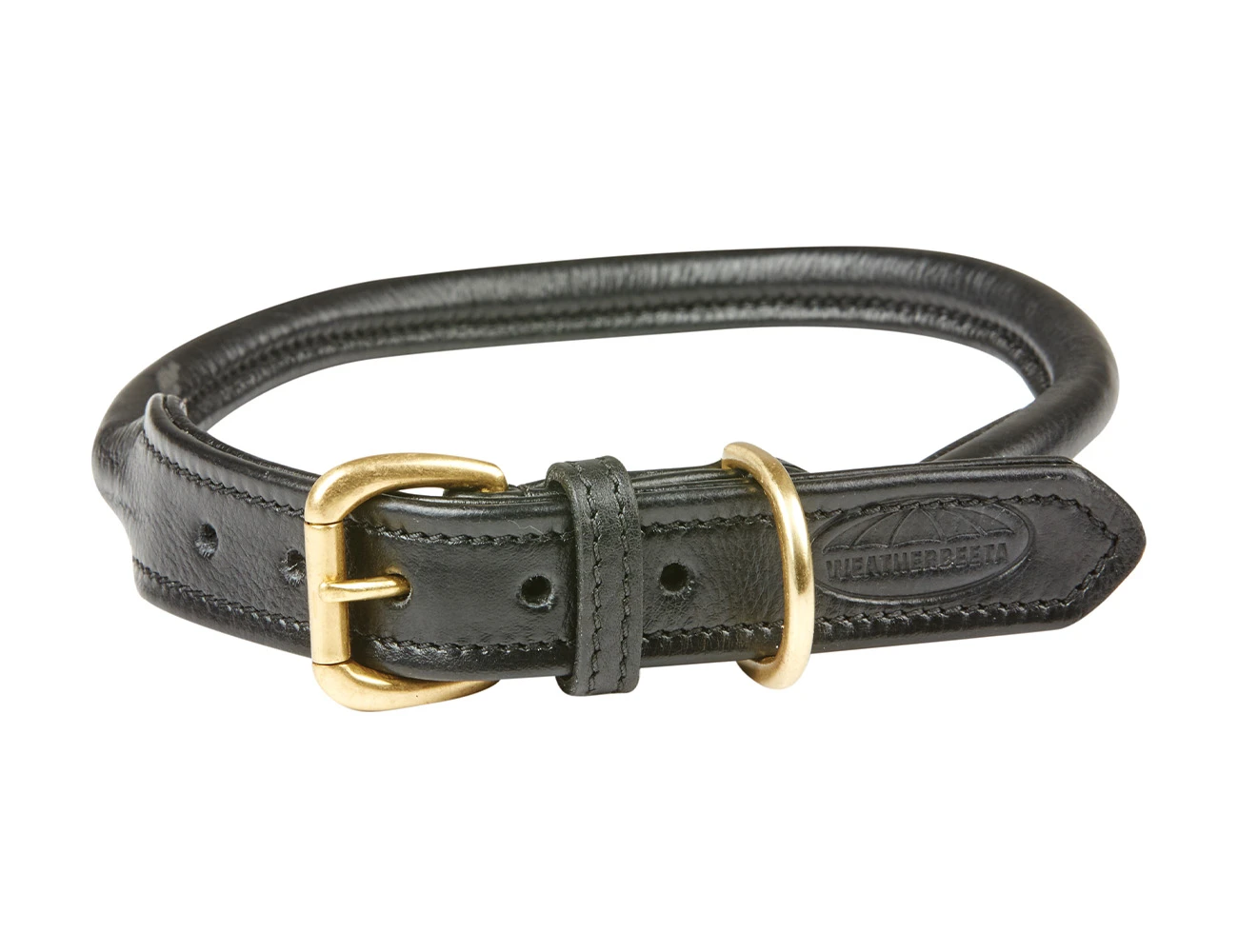 WEATHERBEETA Rolled Leather Dog Collar