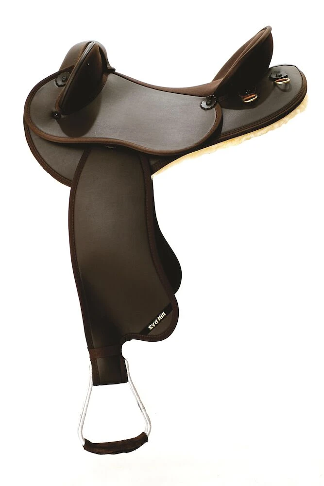 SYD HILL Economy Synthetic Half Breed Saddle Non Adjustable