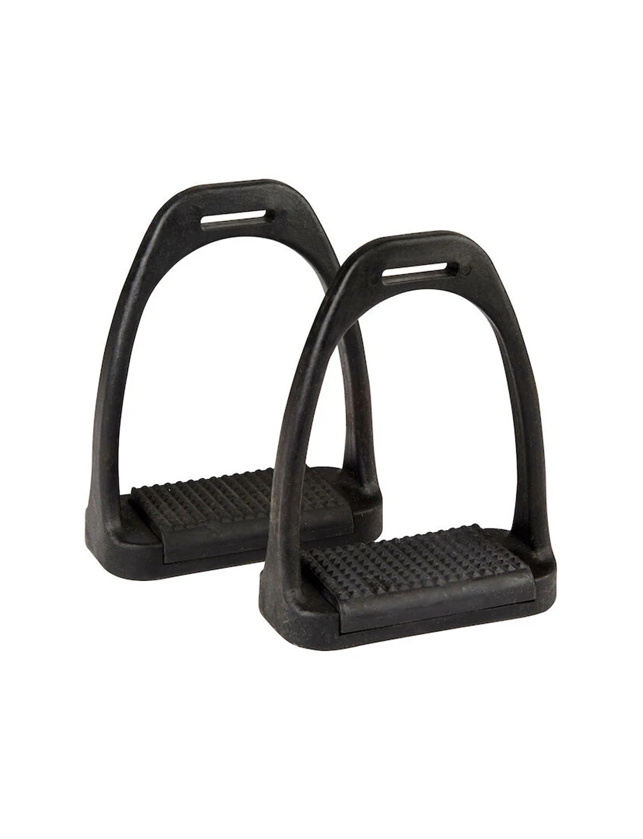 KORSTEEL Polymer Stirrup Irons With Coloured Treads