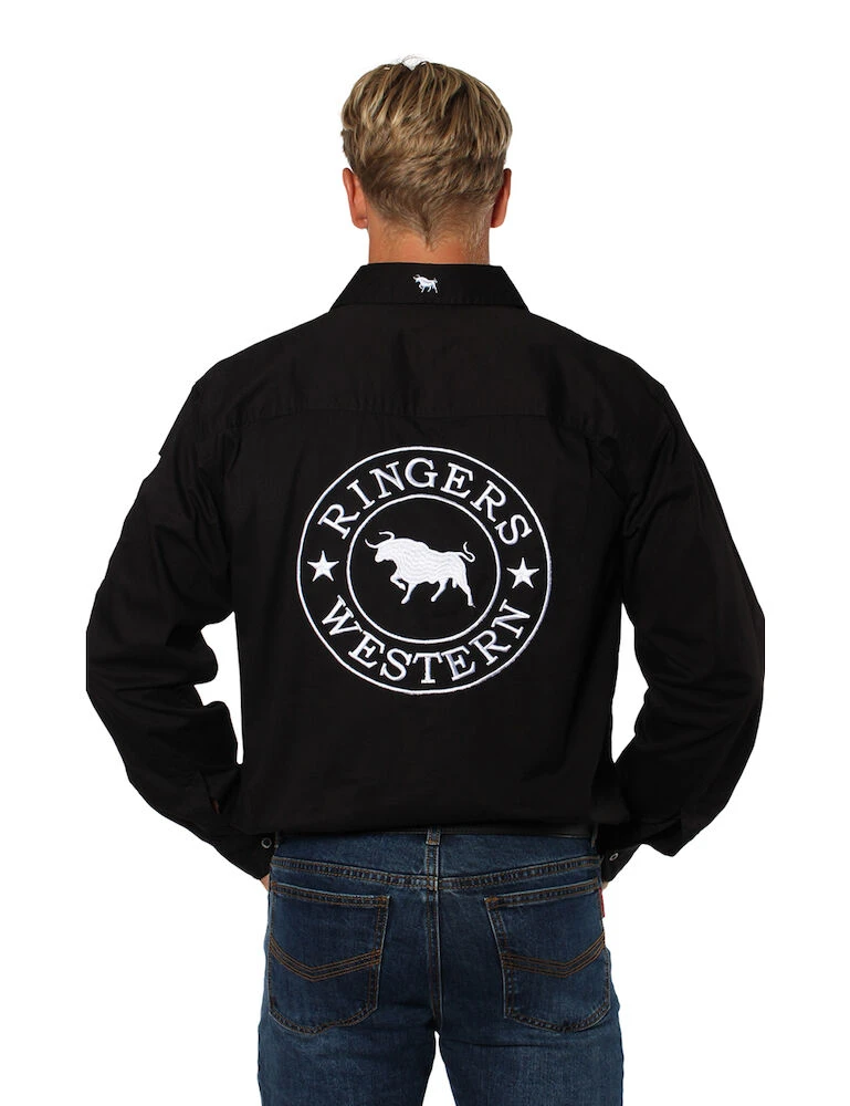 RINGERS WESTERN Hawkeye Mens Full Button Work Shirt