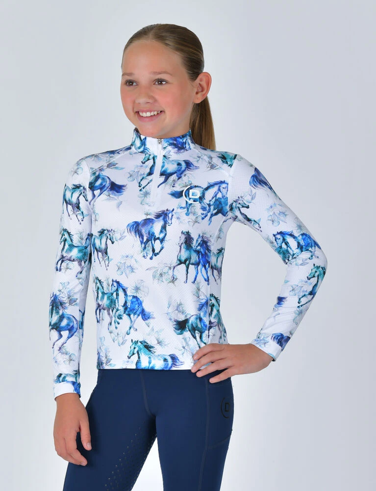 DUBLIN Kids Breathable Long Sleeve Riding Top
