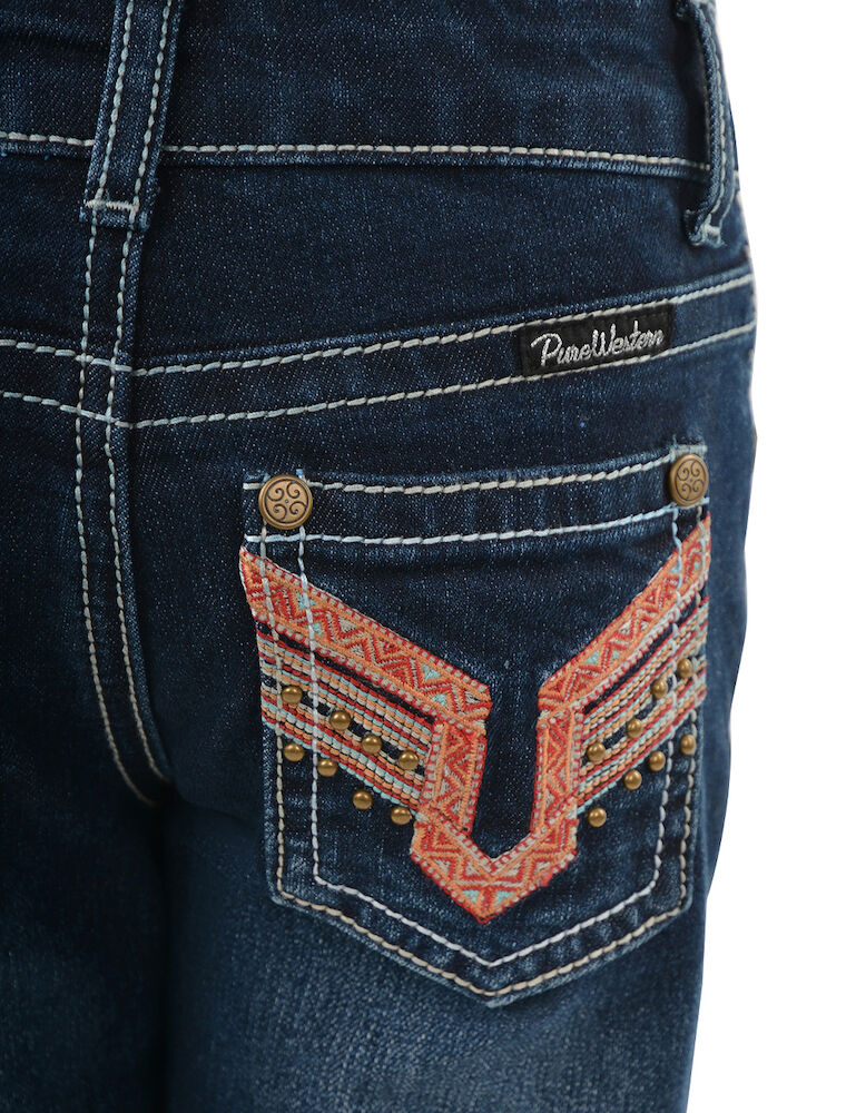 PURE WESTERN Girls Aztec Bootcut Jeans