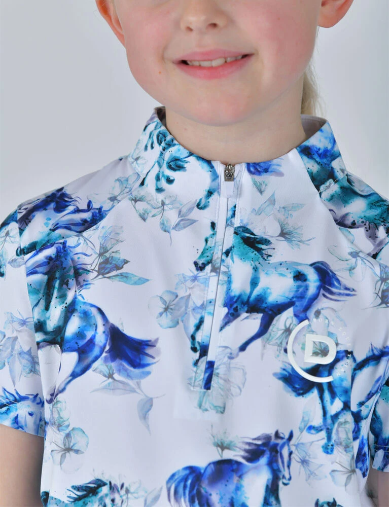 DUBLIN Kids 1/4 Zip Short Sleeve Top