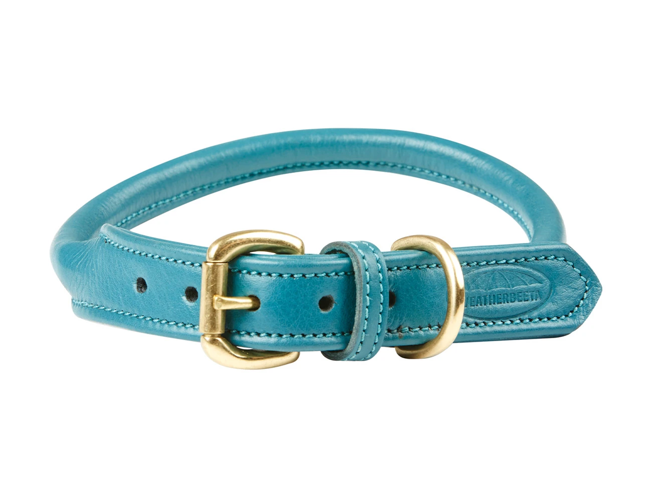 WEATHERBEETA Rolled Leather Dog Collar