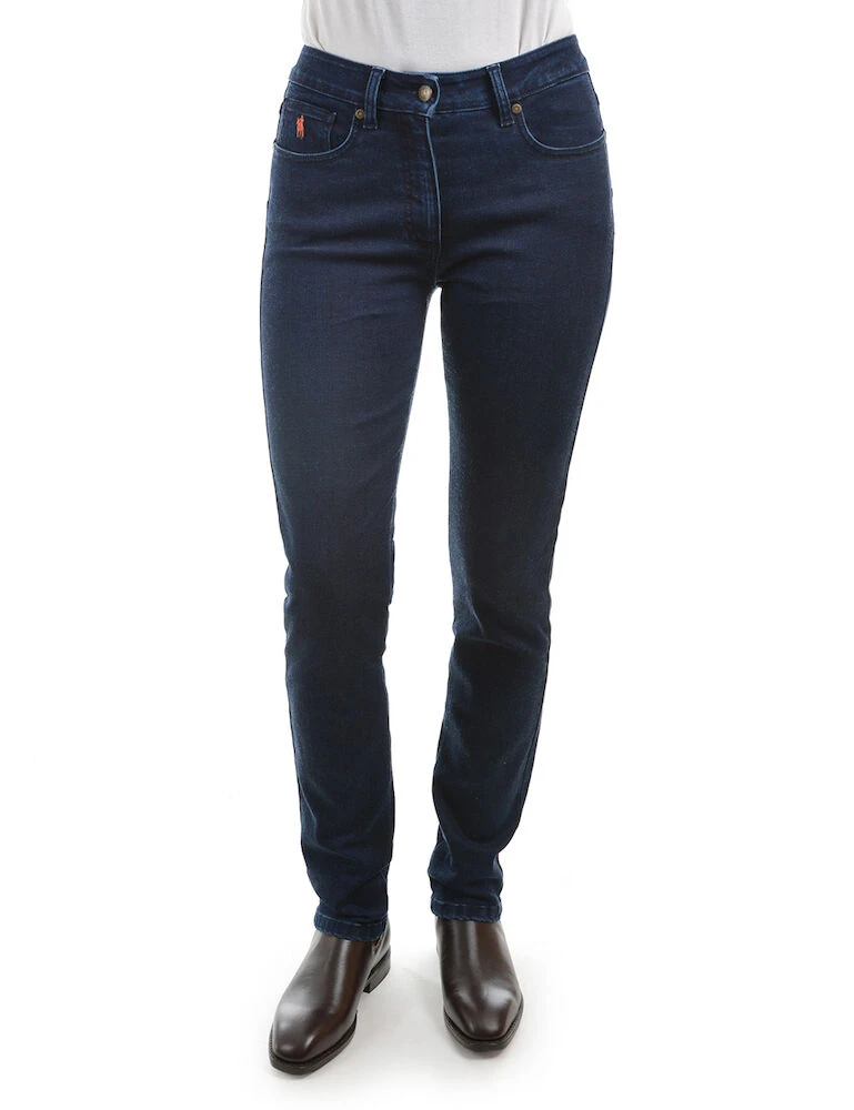 THOMAS COOK Womens Wool Denim Slim Leg Wjean