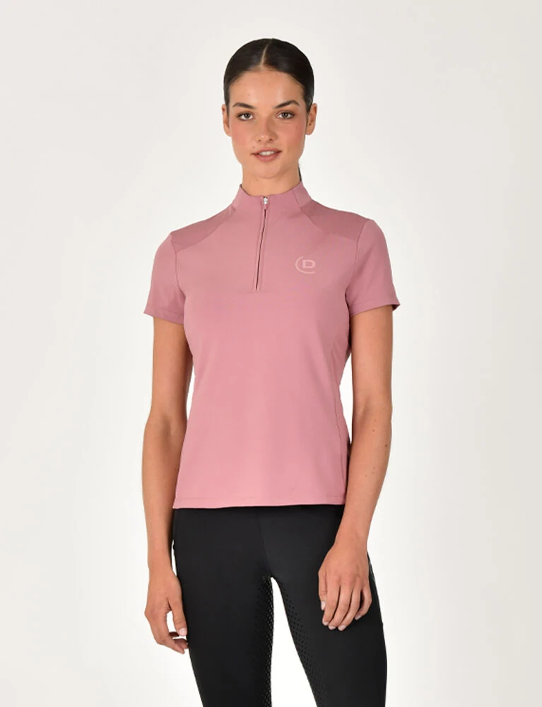 DUBLIN 1/4 Zip Breathable Short Sleeve Top