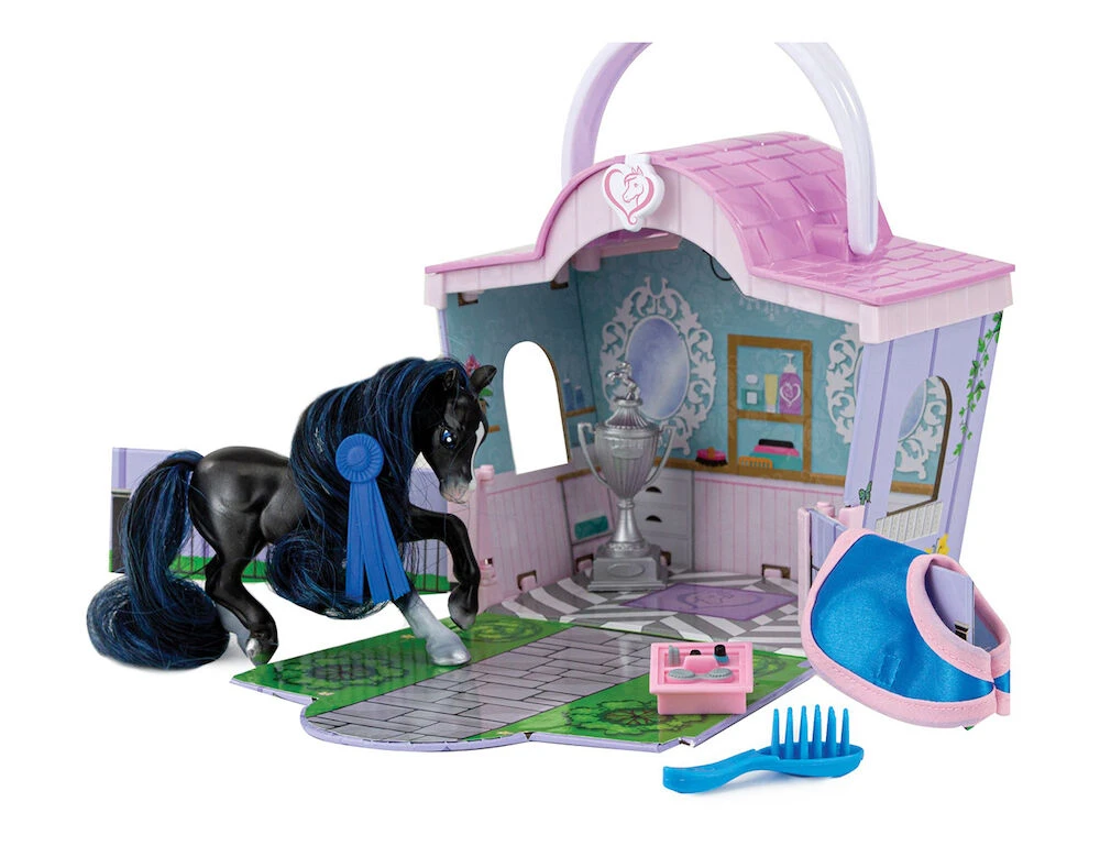 BREYER Mane Beauty Li'L Beauties Playset - Shimmer Grooming Salon