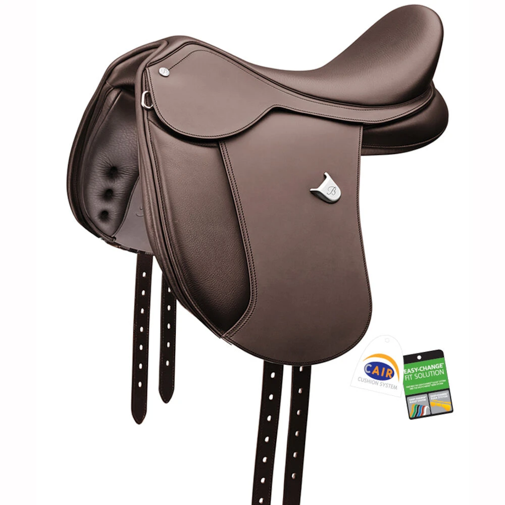 BATES Pony Dressage Saddle With Long Flap & Hart