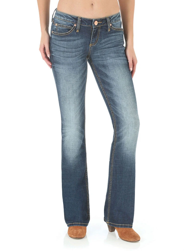 WRANGLER Womens Mid Rise Boot Cut Jean