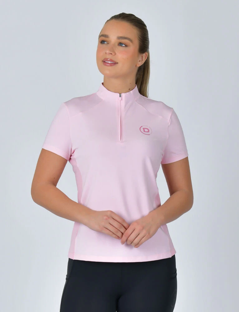 DUBLIN 1/4 Zip Breathable Short Sleeve Top