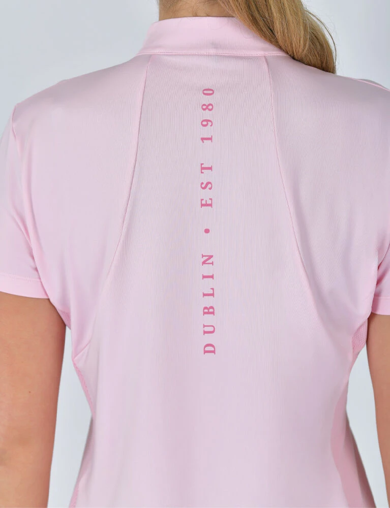 DUBLIN 1/4 Zip Breathable Short Sleeve Top