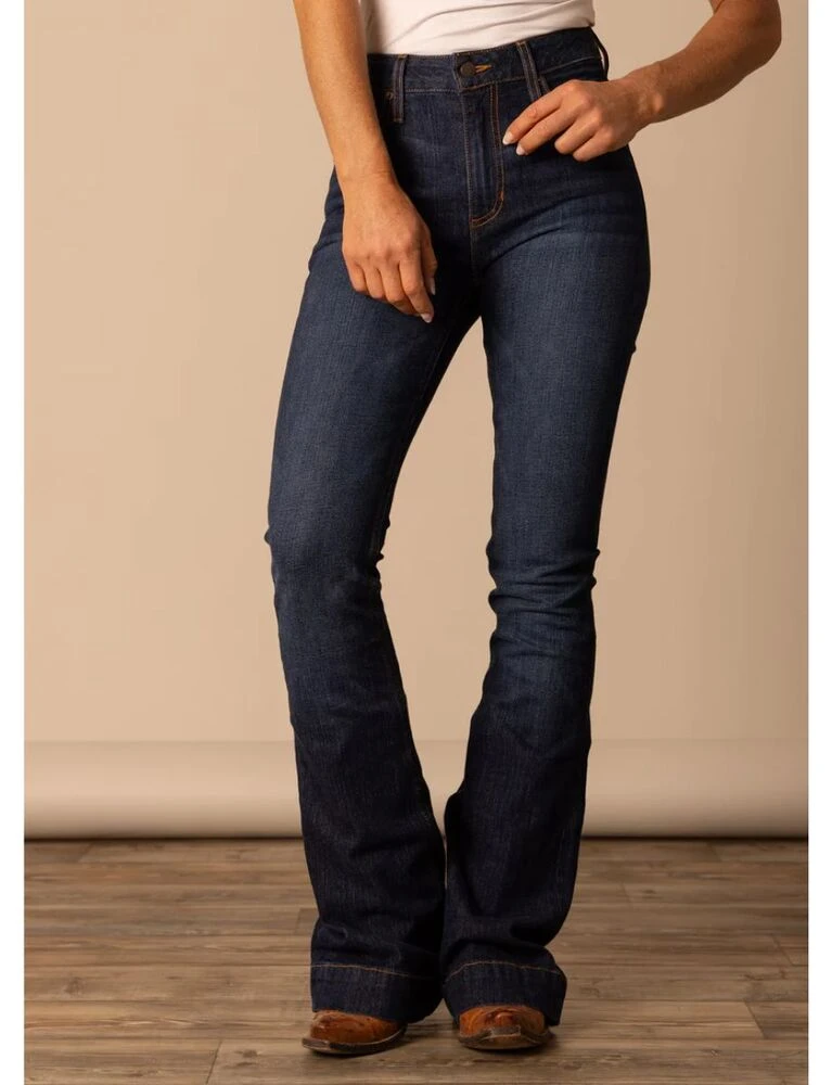 KIMES RANCH Jennifer Ladies Ultra High Rise Wide Flare Leg Jeans 32L