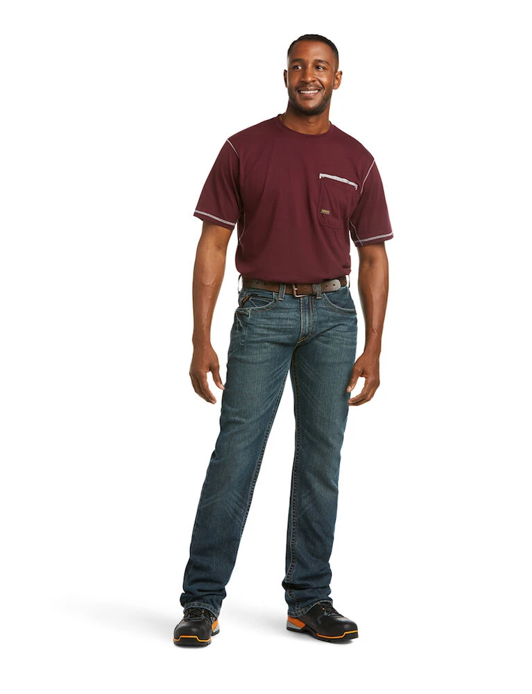 ARIAT Mens Rebar Fashion M5 Slim Straight Jeans
