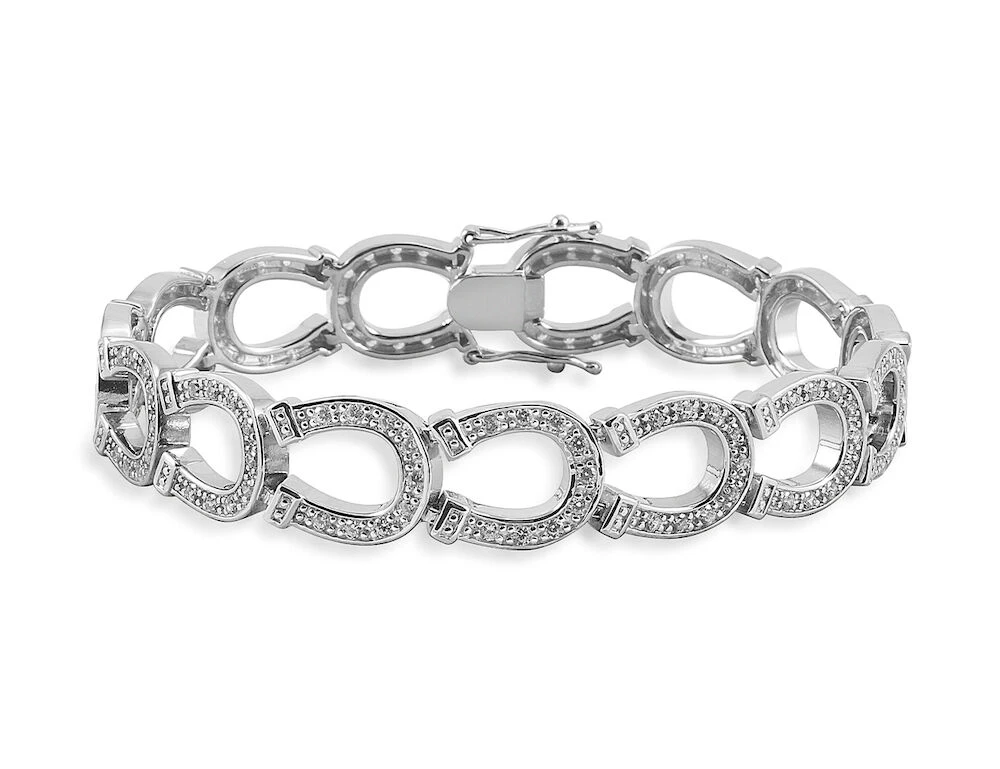 KELLY HERD Sterling Silver Horseshoe Bracelet