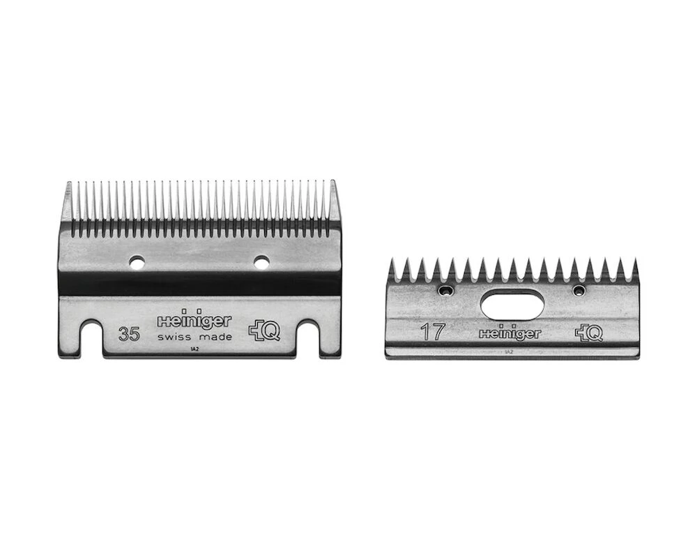 HEINIGER Large Clipper Blades 35-17 Horses And Cow Styling