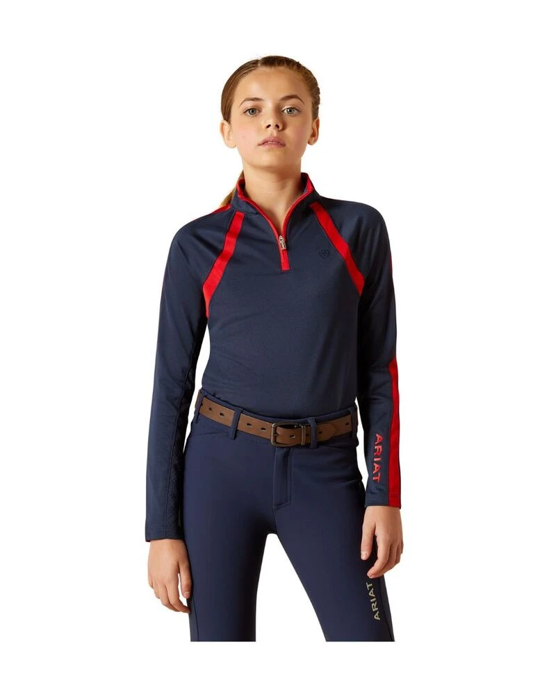 ARIAT Youth Sunstopper 3.0 1/4 Zip Long Sleeve Baselayer