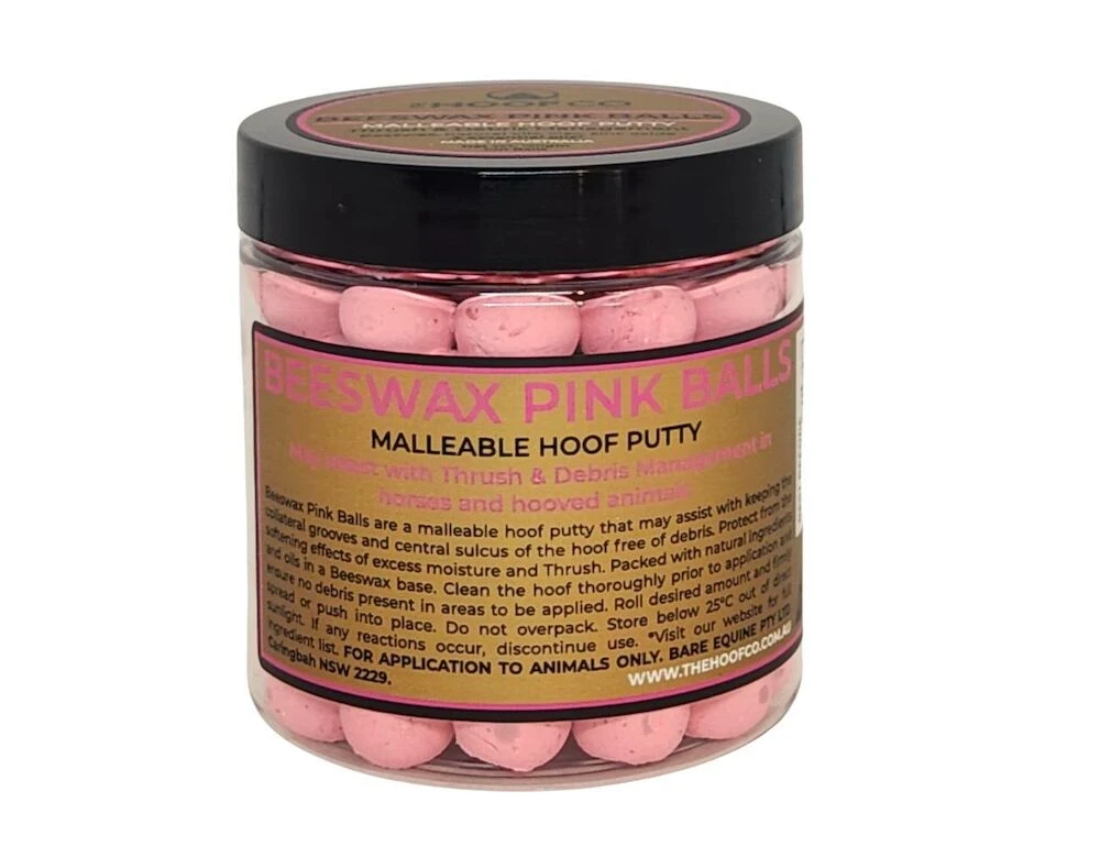 THE HOOF CO Beeswax Pink Balls