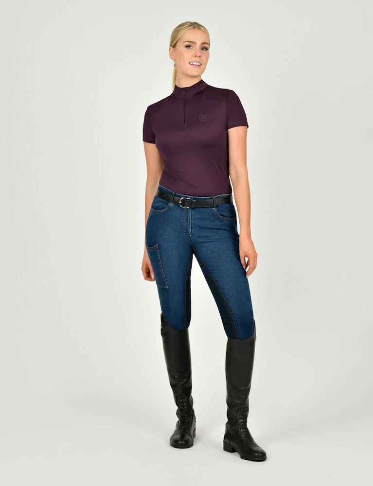 DUBLIN Shona Full Suede Seat Denim Breeches
