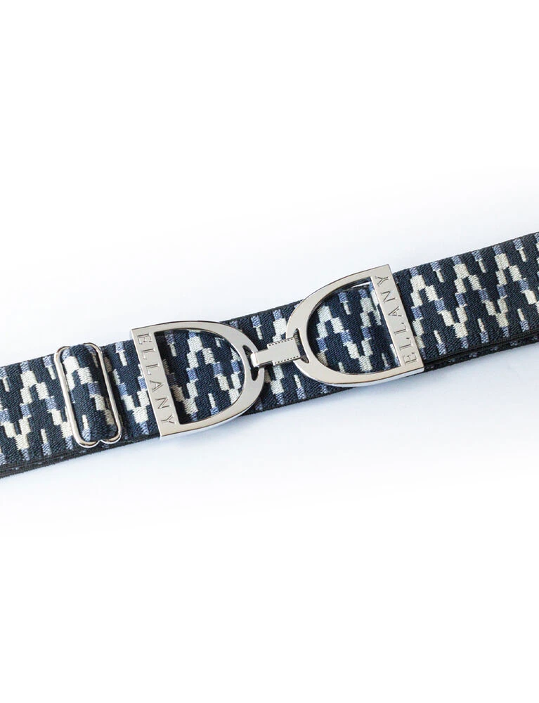 ELLANY Silver Stirrup Elastic Belt