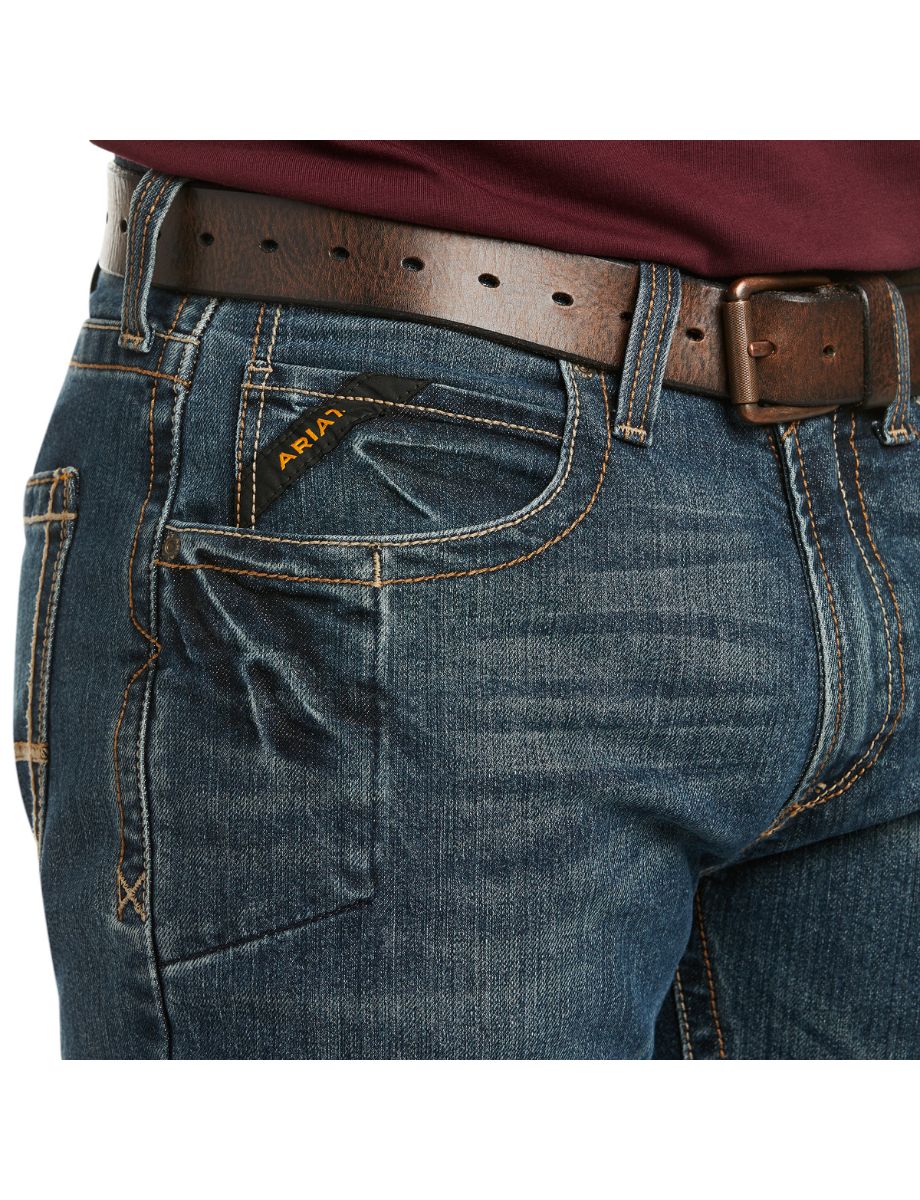 ARIAT Mens Rebar M5 Slim Straight Jeans