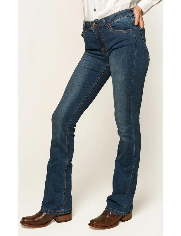 RINGERS WESTERN Katherine Womens Mid Rise Bootleg Jeans