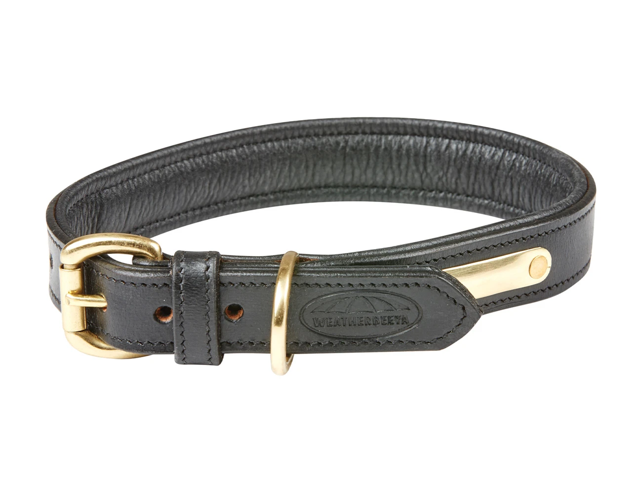 WEATHERBEETA Padded Leather Dog Collar