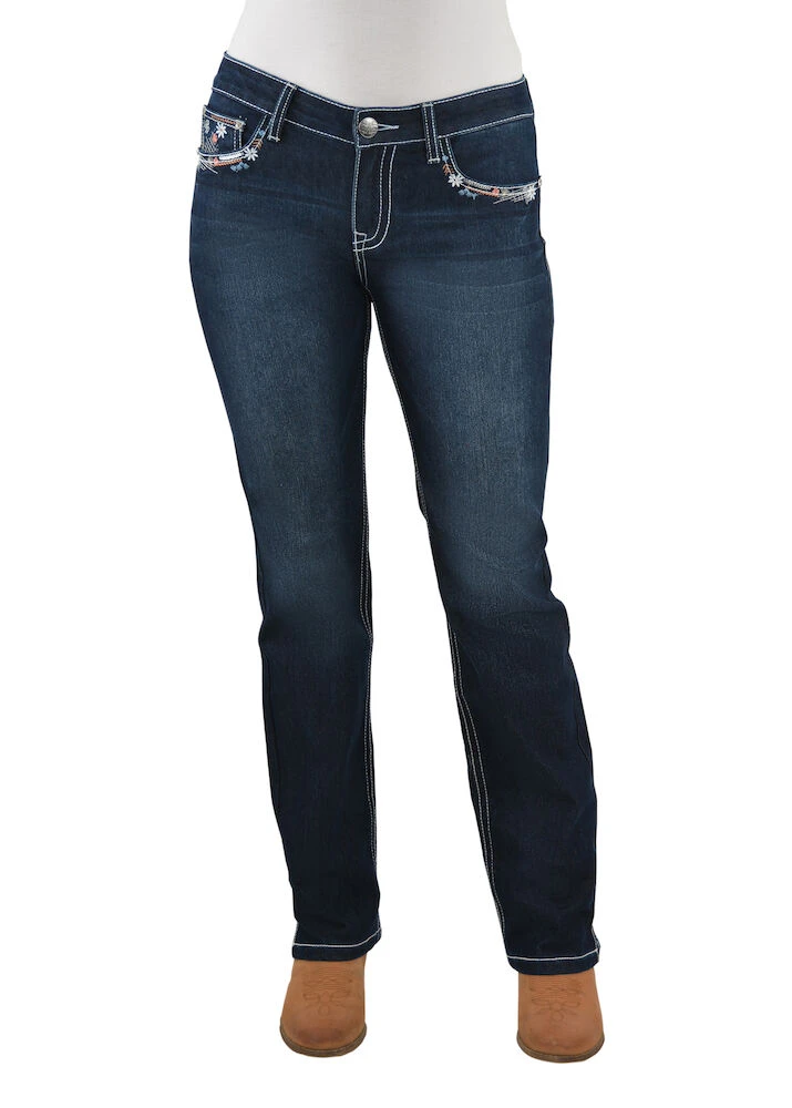 PURE WESTERN Womens Anjelica Straight Jeans - 32