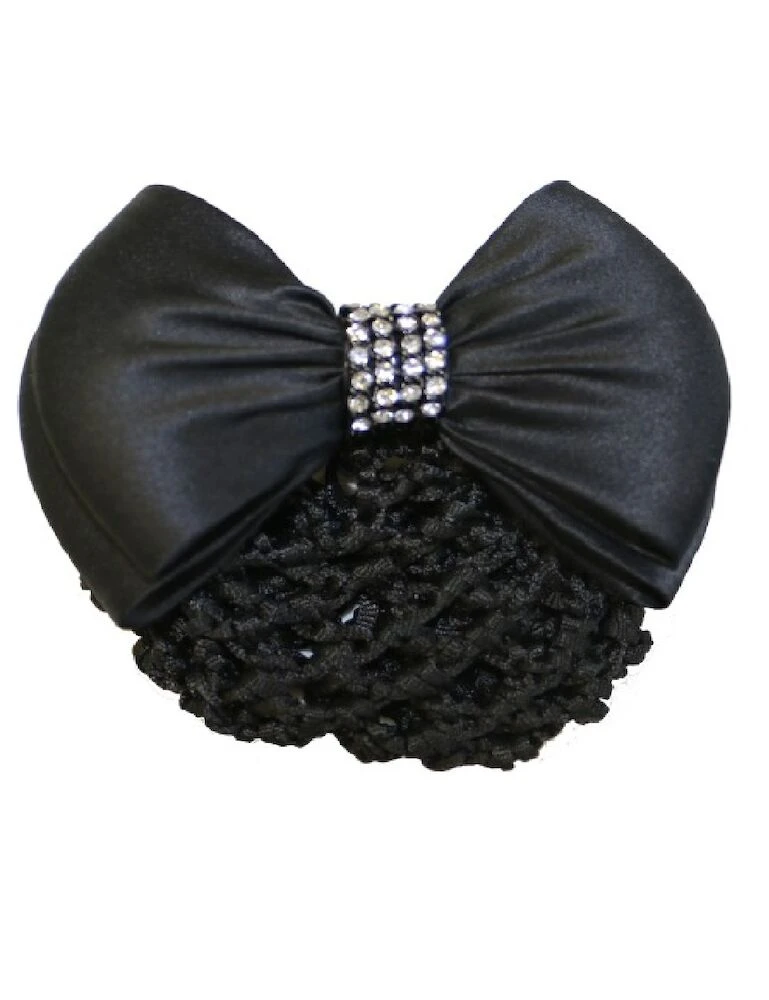 UNBRANDED Huntington Crystal Row Show Bow With Hair Net