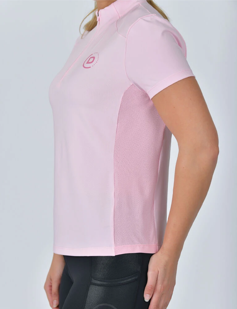 DUBLIN 1/4 Zip Breathable Short Sleeve Top
