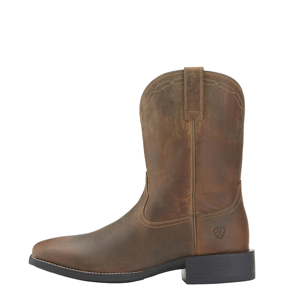 ARIAT Mens Heritage Roper Wide Square Toe Boots