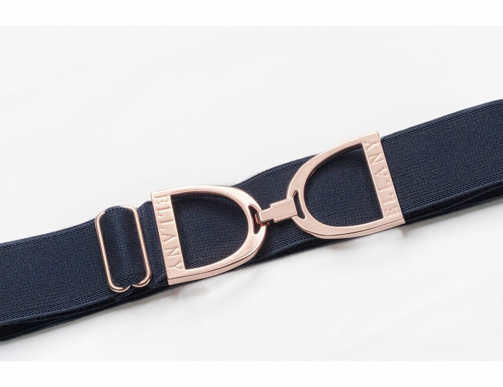 ELLANY Rose Gold Stirrup Elastic Belt
