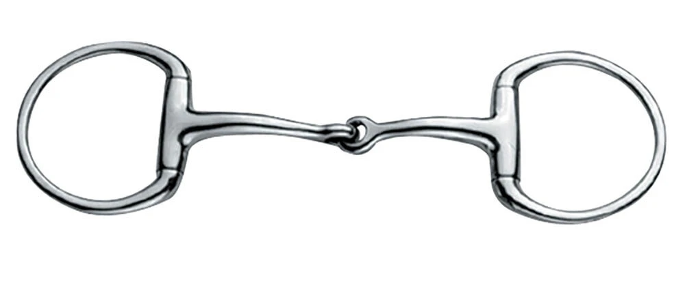 JP KORSTEEL Stainless Steel Jointed Eggbutt Snaffle Bit