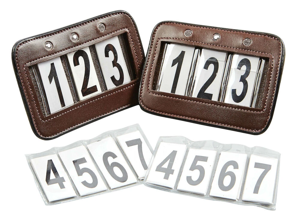COLLEGIATE Leather Bling Bridle Number Holder