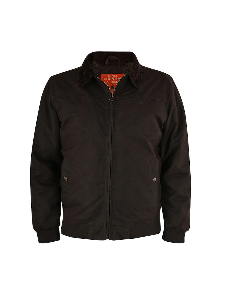THOMAS COOK Mens Oilskin Bomber Jacket