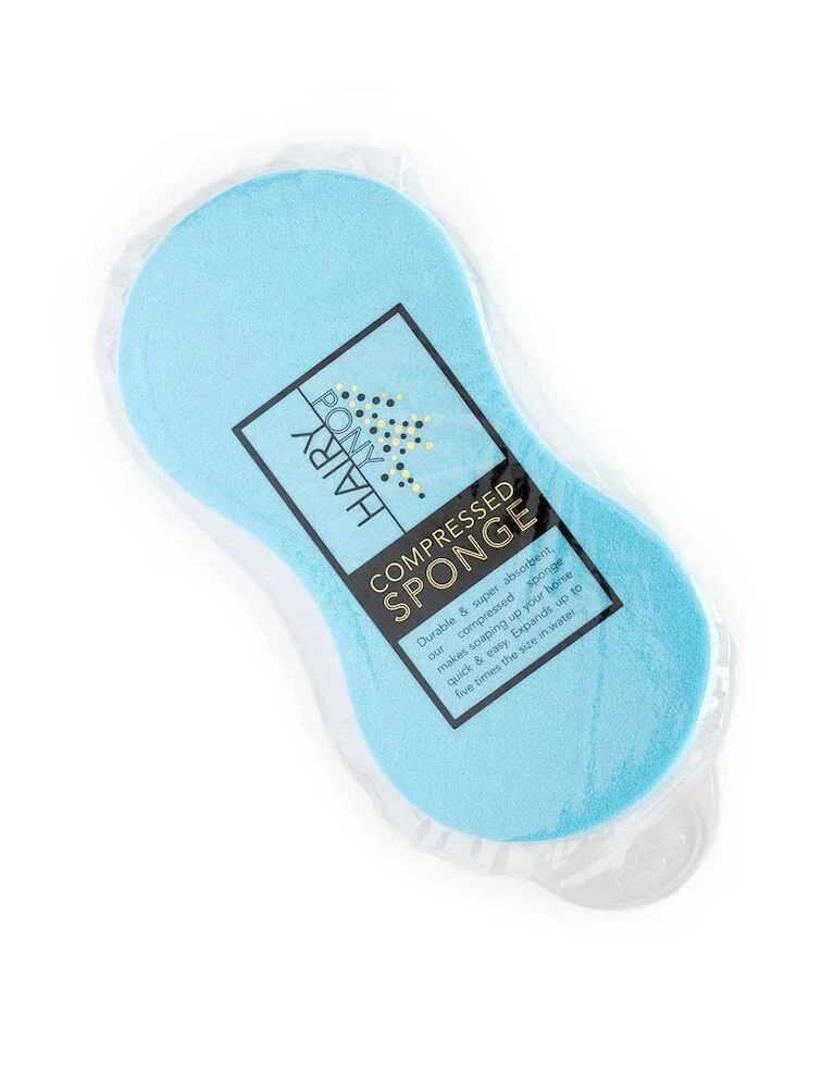 HAIRY PONY Compressed Sponge - Blue