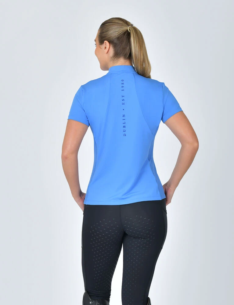 DUBLIN 1/4 Zip Breathable Short Sleeve Top