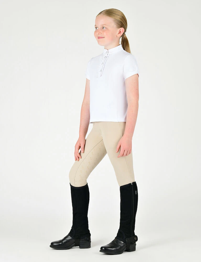 DUBLIN Kids Rosy Puff Sleeve Competition Top