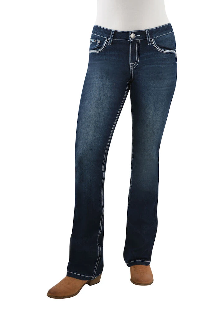 PURE WESTERN Womens Rhian Bootcut Jeans - 34