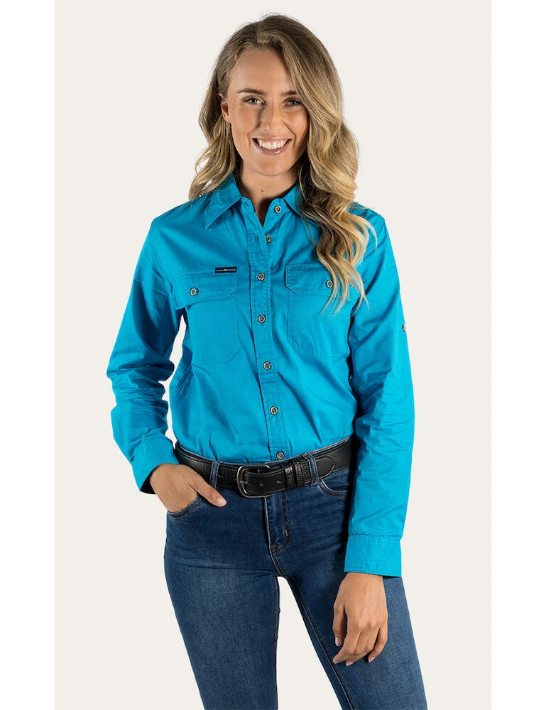 RINGERS WESTERN Pentecost River Womens Full Button Work Shirt