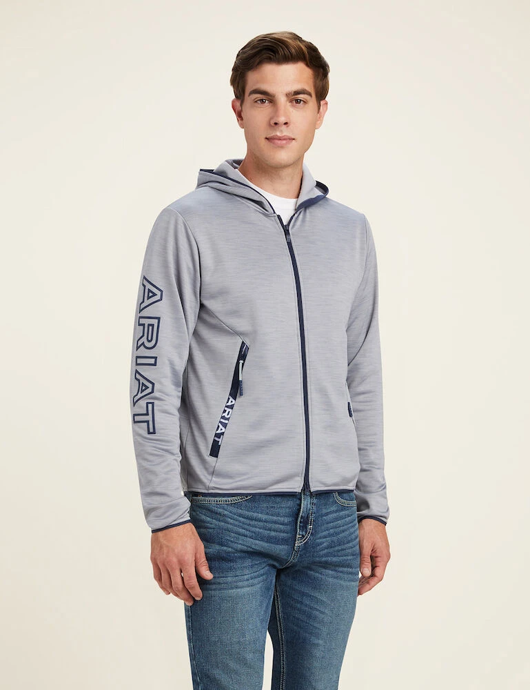 ARIAT Mens Byron Mens Full Zip Hoodie
