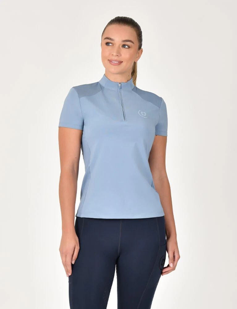 DUBLIN 1/4 Zip Breathable Short Sleeve Top